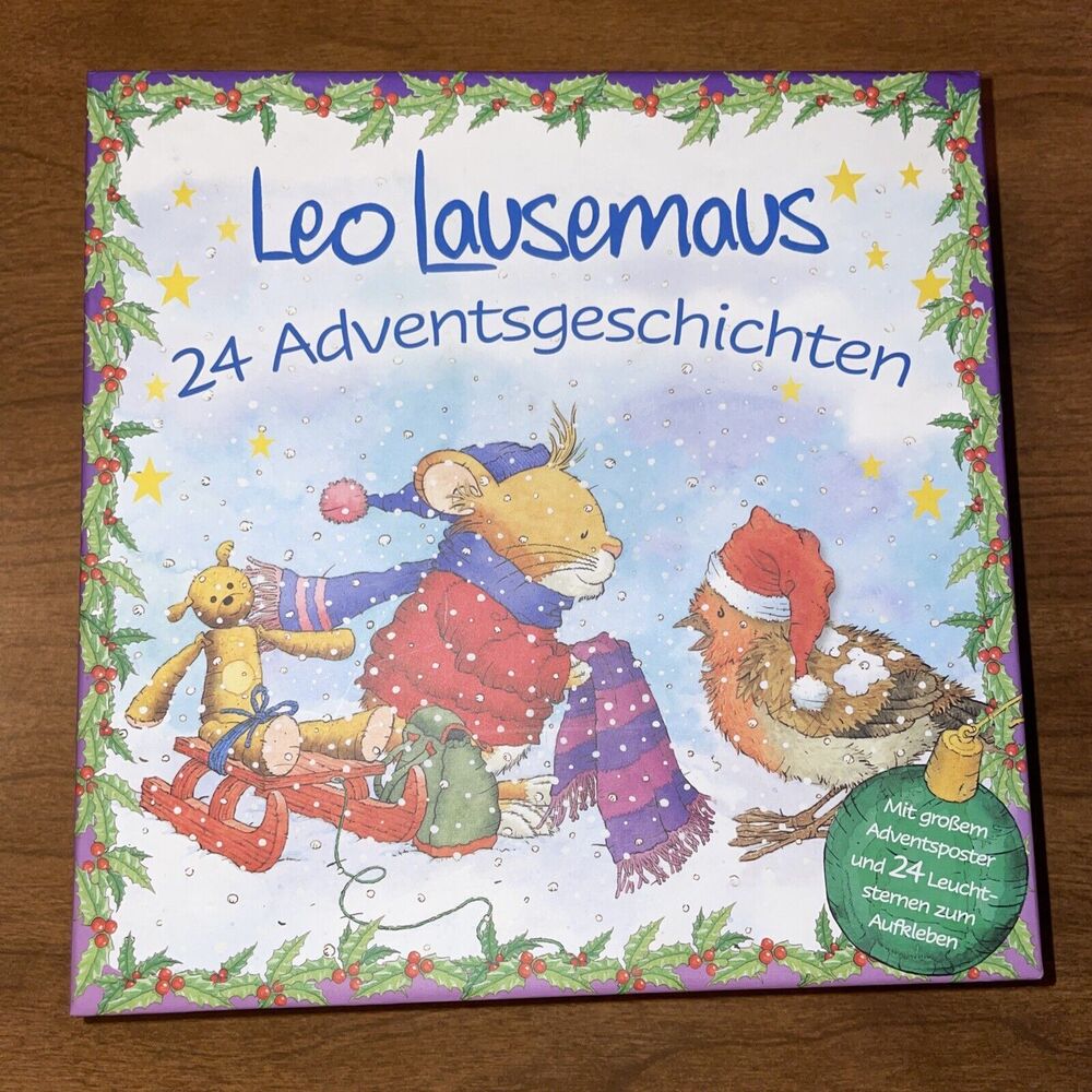 Leo Lausemaus 24 German Language Boxed Advent Story Cards No Poster 2020